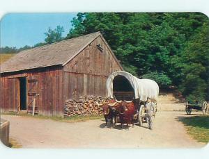 Unused 1950's OX TEAM AT FARMERS MUSEUM Cooperstown New York NY Q8400