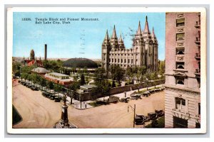 Mormon Temple Grounds Salt Lake City Utah UT WB Postcard N24