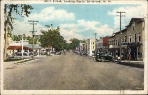 Colebrook NH Main St. Looking North c1920 Postcard