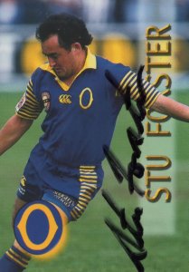 Stu Forster Otago Rugby New Zealand Hand Signed Card Photo