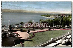 Thonon les Bains Postcard Modern Lake and the tip of Feast