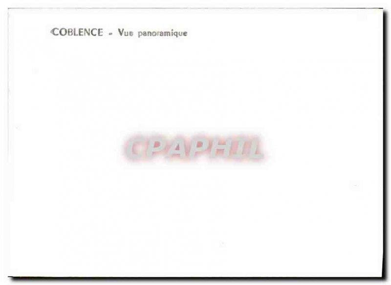 Modern Postcard Koblenz Panoramic view