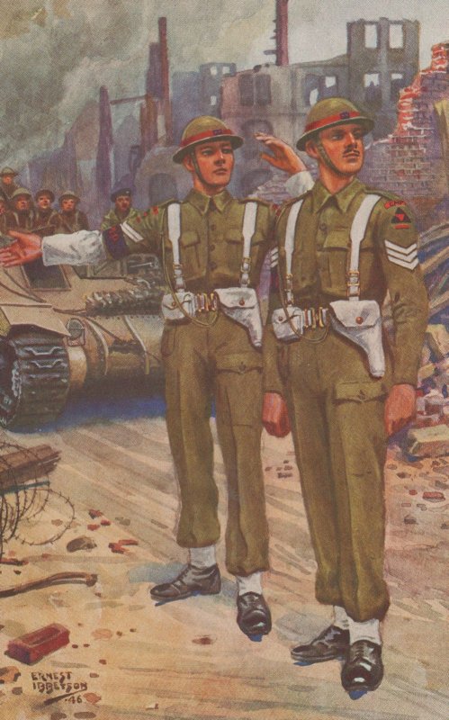 Gale & Polden Royal Military Police On Service 1945 Postcard