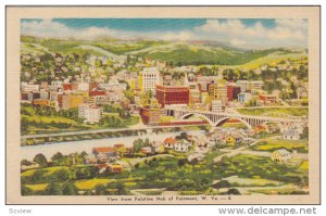 FAIRMONT, West Virginia, 1930-1940´s; View From Polatine Nob