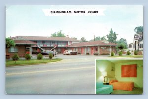 Birmingham Motor Court Motel Birmingham Alabama AL UNP Chrome Postcard N15