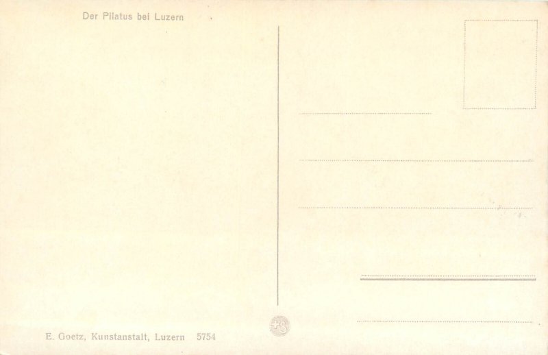 B516 Switzerland Mount Pilatus near Lucerne