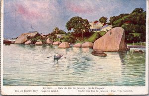 Brazil Bale de Rio de Janeiro Ile de Paqueta Vintage Postcard C005
