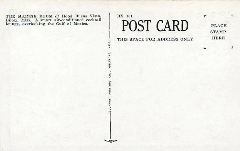 MS, Biloxi, Mississippi, Hotel Buena Vista, Lounge, Gulfport Printing BX51