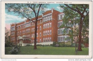 Michigan Jackson W A Foote Memorial Hospital 1949