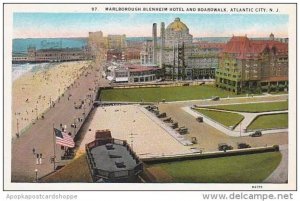 New Jersey Atlantic City Marlborugh Blenheim Hotel And Boardwalk