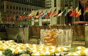 New York City Rockefeller Center Outdoor Restaurant