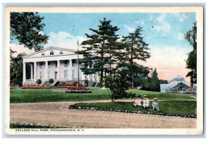 1915 College Hill Park Poughkeepsie New York NY, Childrens Antique Postcard