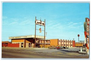 c1960's Le Havre Inn Roadside Heated Swimming Pool Havre Montana MT Postcard