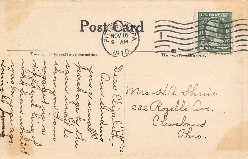 McCreery Department Store Exhibit Foyer Pittsburgh Exposition PA 1910 postcard