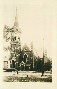 C-1910 Manchester Iowa ME Church RPPC Photo Postcard 21-269