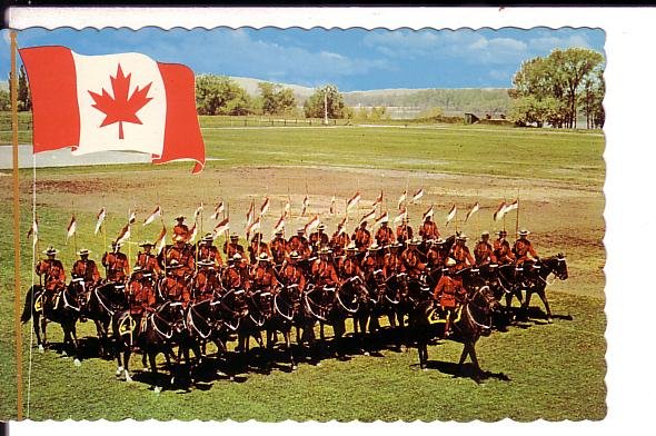 Royal Canadian Mounted Police, RCMP, Musical Ride, Large Flag