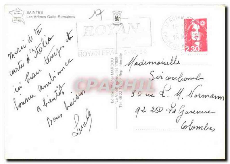 Modern Postcard Saintes Les Arenes Gallo Roman