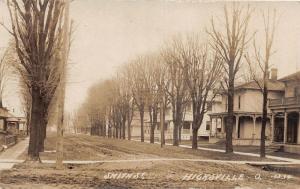 F11/ Hicksville Ohio RPPC Postcard c1910 Smith Street Homes