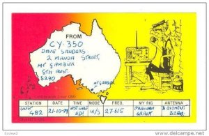 QSL cardMt Gambier, South Australia, 40-50s