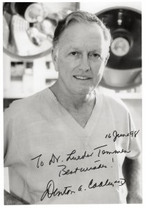 Denton Cooley First American Heart Implant Hand Signed Photo