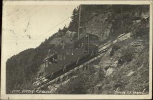 Bergen Norge Norway Incline Railway c1910 Used Real Photo Postcard