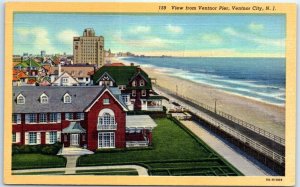Postcard - View from Ventnor Pier - Ventnor City, New Jersey