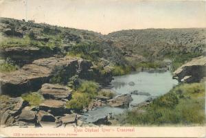 Lot 2 early postcards Transvaal sceneries Boven waterfall Oliphant river