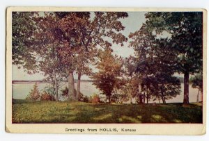 Greetings from HOLLIS Kansas Postcard