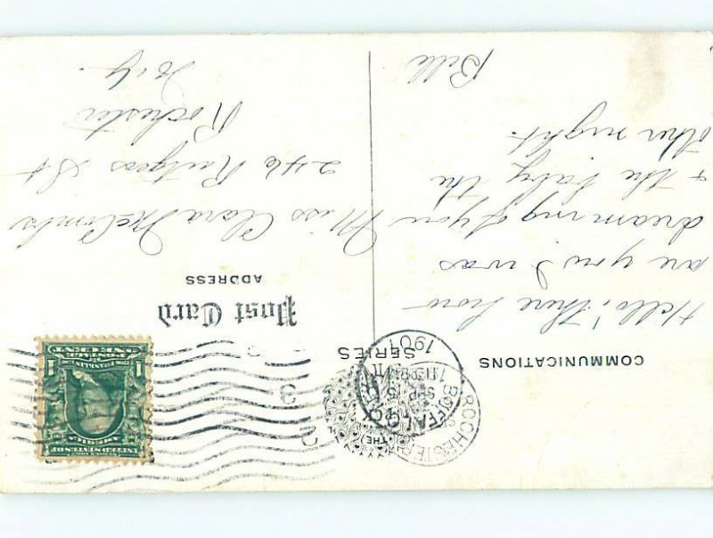 Divided Back POST OFFICE SCENE Buffalo New York NY hs1733