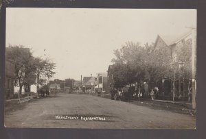 Fremont WISCONSIN RPPC c1910 MAIN STREET nr New London Waupaca Appleton WI KB