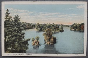 Vintage Postcard 1934 Lost Channel, Thousand Islands, New York