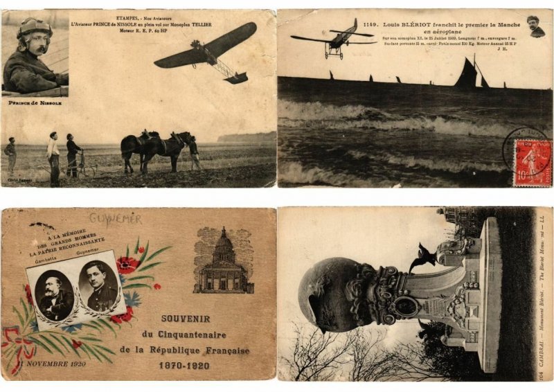 AVIATION, AIRCRAFT, AÉROPLANE 28 CPA Mixed Condition Mostly Pre- 1940