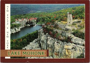 VINTAGE CONTINENTAL SIZE POSTCARD LAKE MOHONK NEW PALTZ NY