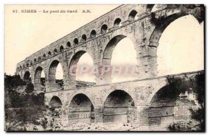 Nimes - Pont du Gard - Old Postcard