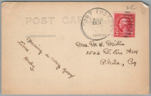 FT. EUSTIS VA POST CHAPEL ANTIQUE REAL PHOTO POSTCARD RPPC