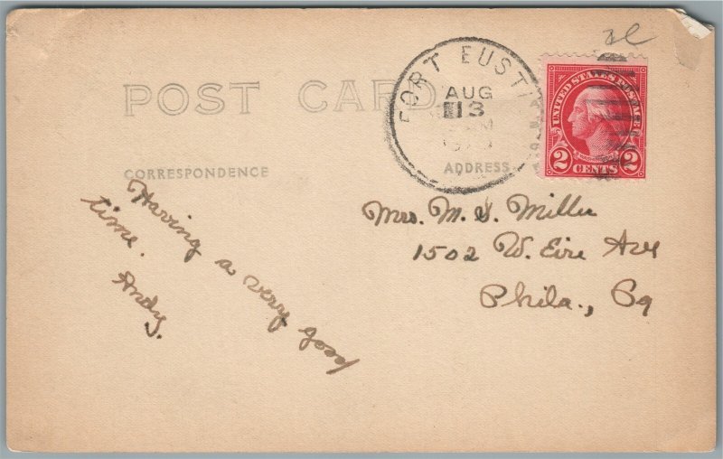 FT. EUSTIS VA POST CHAPEL ANTIQUE REAL PHOTO POSTCARD RPPC