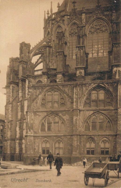 Netherlands Utrecht Domkerk Streetscene RPPC 02.05