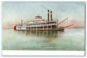 c1910's Packet Steamer Helen Blair Davenport And Burlington Iowa IA Postcard