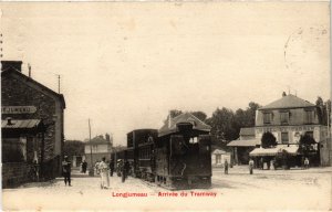 CPA AK LONGJUMEAU Arrivee du Tramway TRAM VAPEUR (977214)