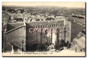 Old Postcard Orange The Roman Theater and La Digue