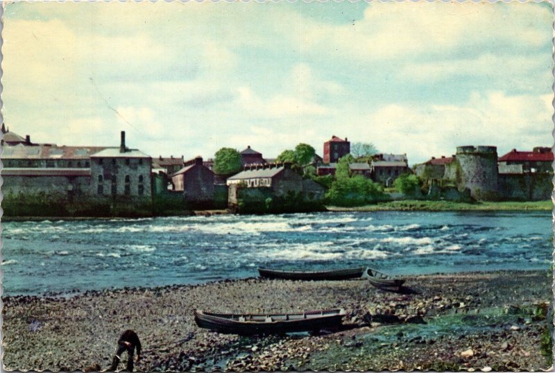 Postcard Ireland Munster Limerick King John's Castle
