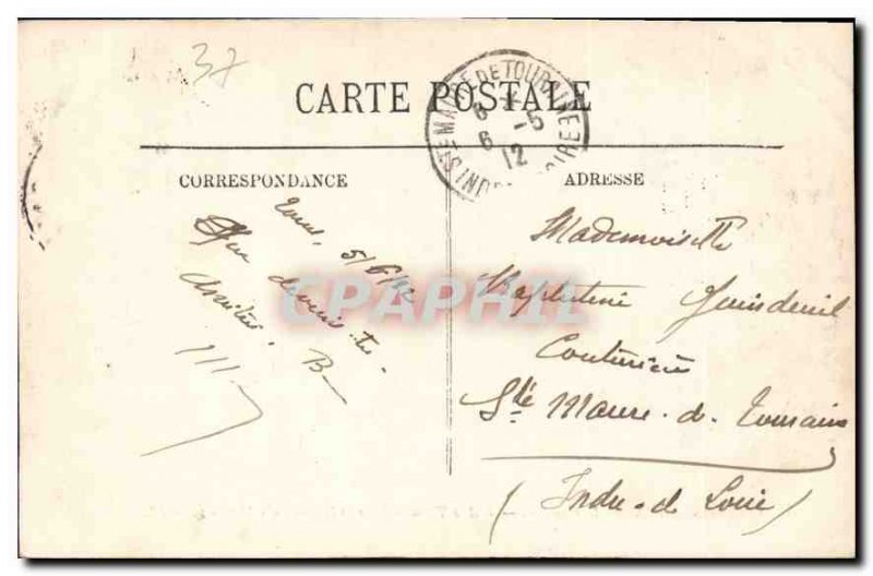 Old Postcard Chenonceau castle the Thomas Boyer Wing and Marques tower