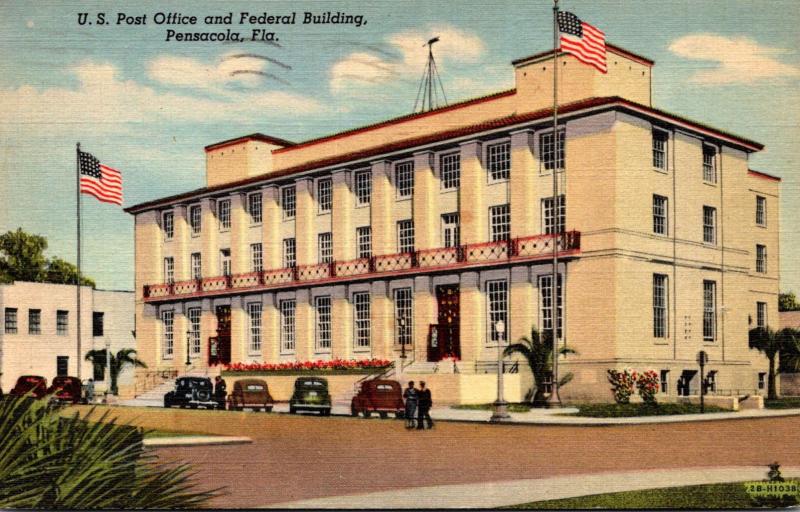 Florida Pensacola Post Office and Federal Building 1948 Curteich