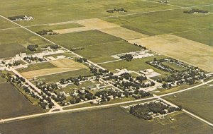 Prinsburg, MN Minnesota BIRD'S EYE VIEW~Come Grow With Us  KANDIYOHI CO Postcard