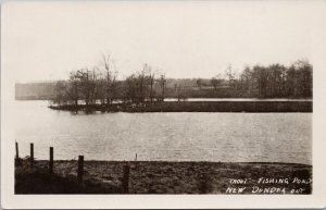 Trout Fishing Pond New Dundee Ontario ON Unused JE Evans RPPC Postcard H15