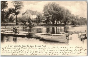 Lenhart's from the Lake, Bemus Point NY Undivided Back c1906 Vtg Postcard B60