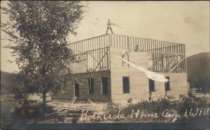 Manchester? NH? Or MA? Bethesda Home Construction c1910 Real Photo Postcard