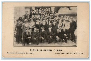 c1910s Alpha Gleaner Class Second Christian Church Cedar Rapids Iowa IA Postcard