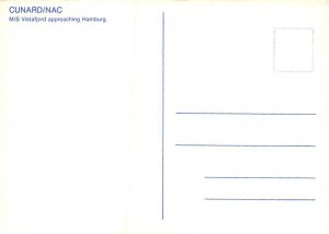 MS Vistafjord Cunard Line Ship Postcard