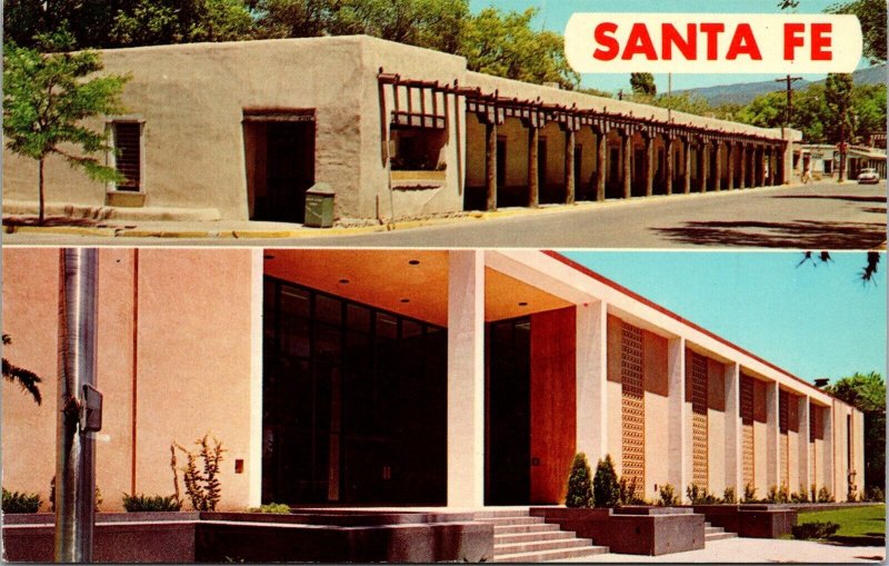 Vtg Santa Fe New Mexico NM Governors Palace Post Office 1960s View Postcard